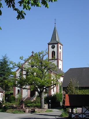 Bild von der evangelischen Kirche in Schönbrunn