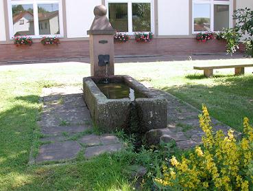 Bild vom Brunnen am Rathaus Schönbrunn
