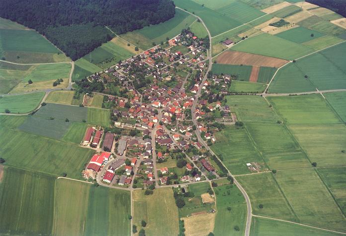 Luftbild von Schwanheim